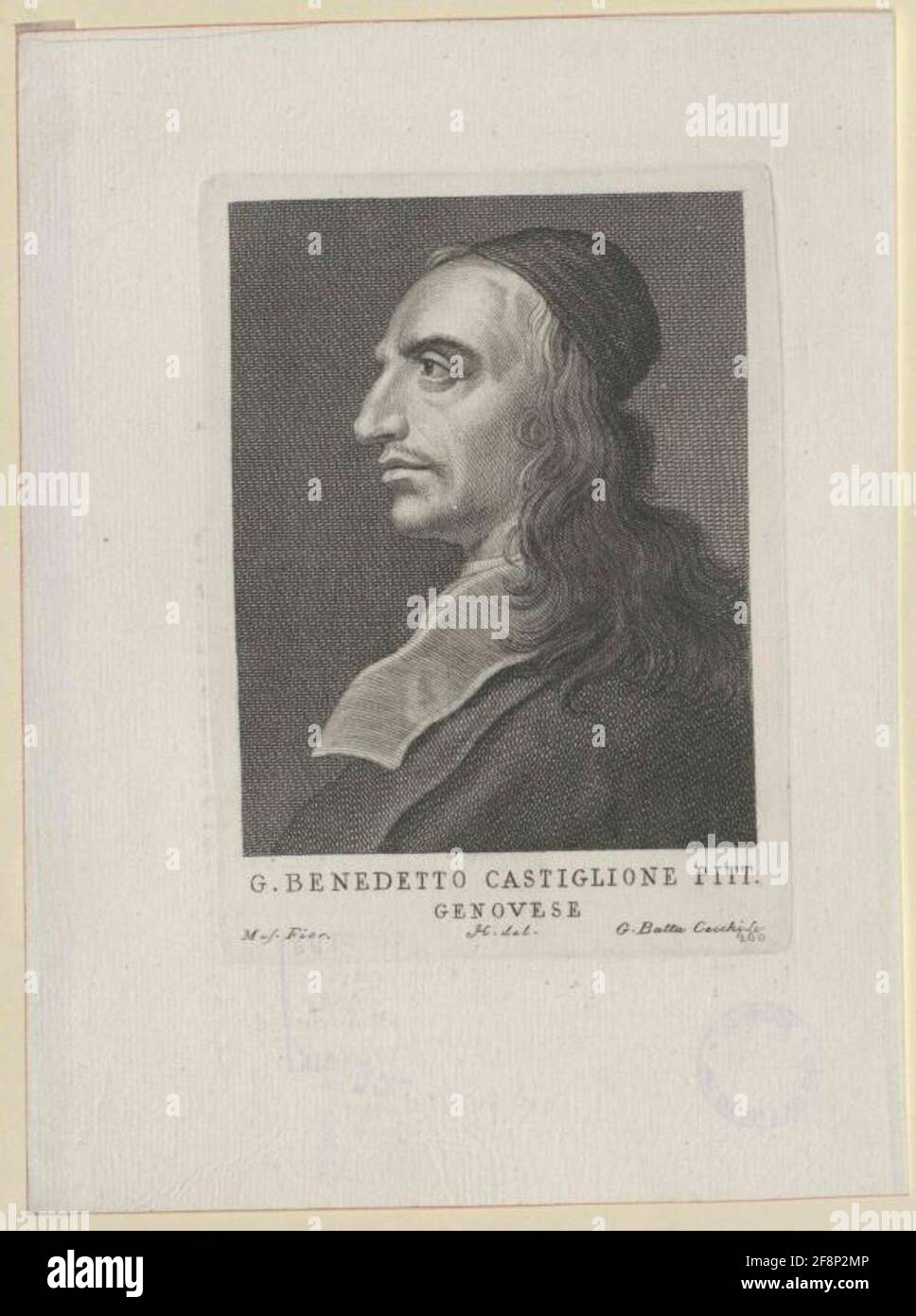 Castiglione, Giovanni Benedetto. Banque D'Images