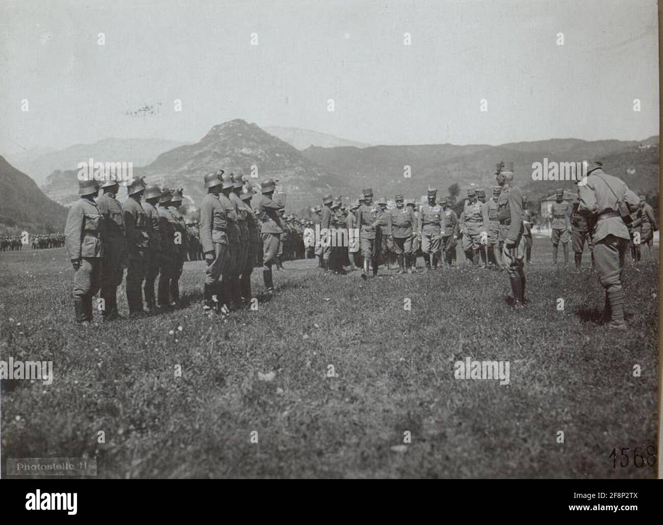 Visite de l'empereur à Persen. Banque D'Images