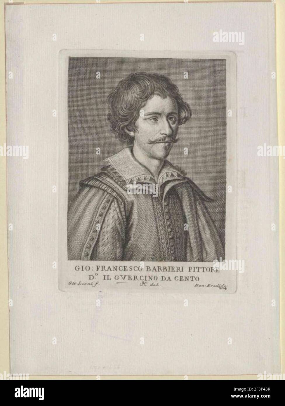 Guercino, barbiers. Banque D'Images