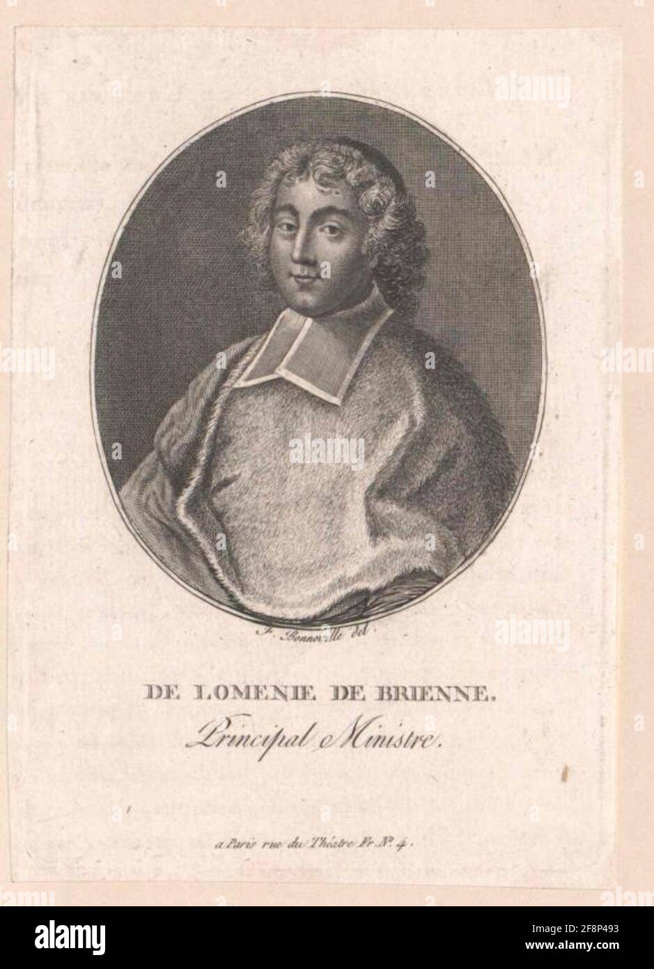 Lomenie de Brienne, Etienne Charles de. Banque D'Images