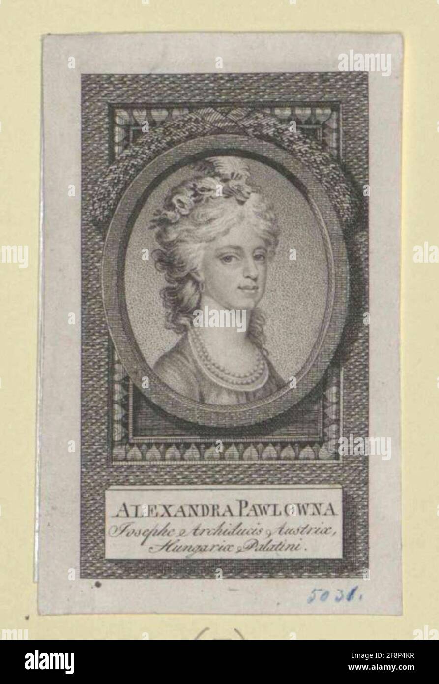 Alexandra, Grand Foursting de Russie. Banque D'Images