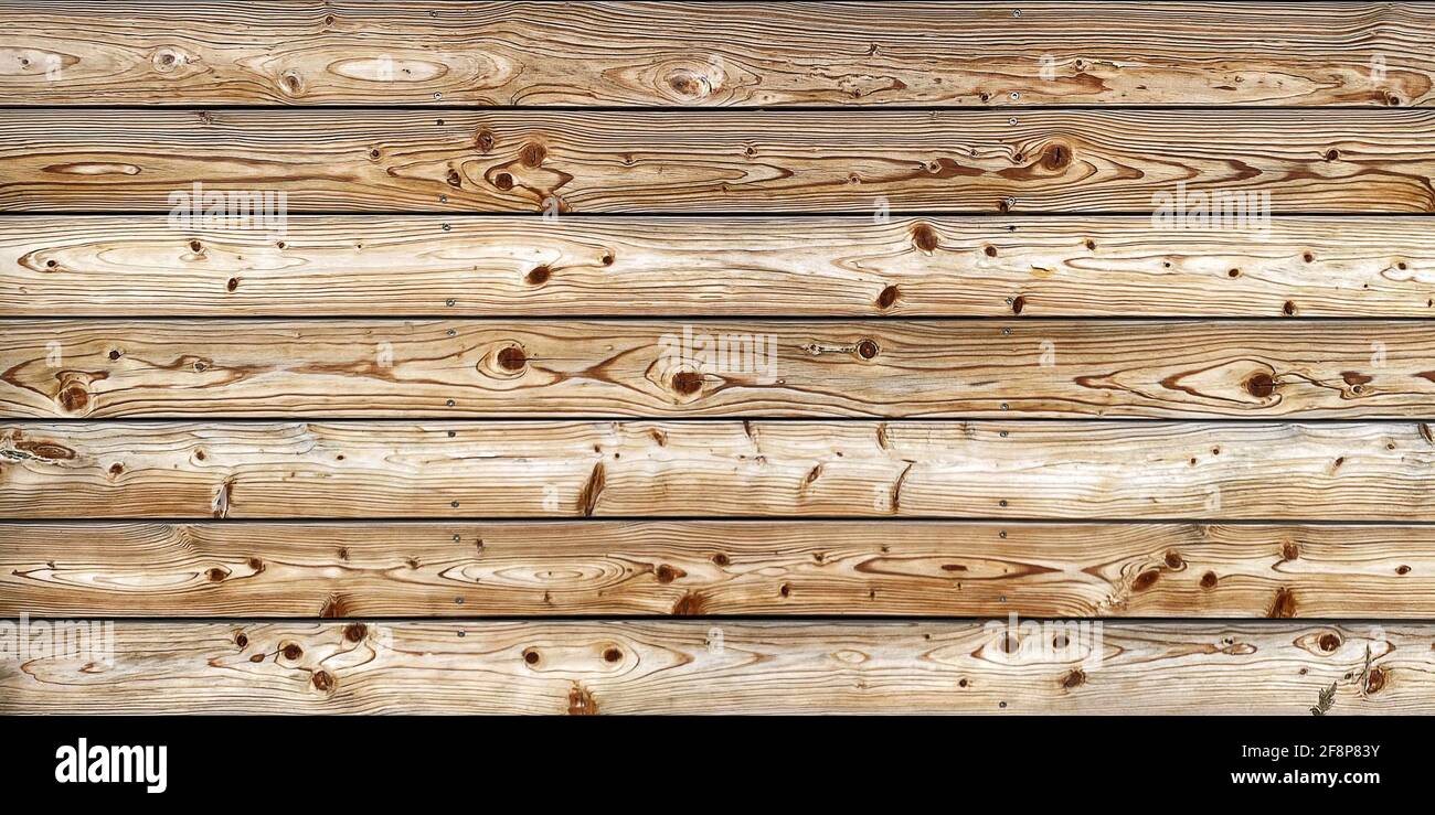 Arrière-plan en bois avec planches brunes. Motif en bois naturel Banque D'Images