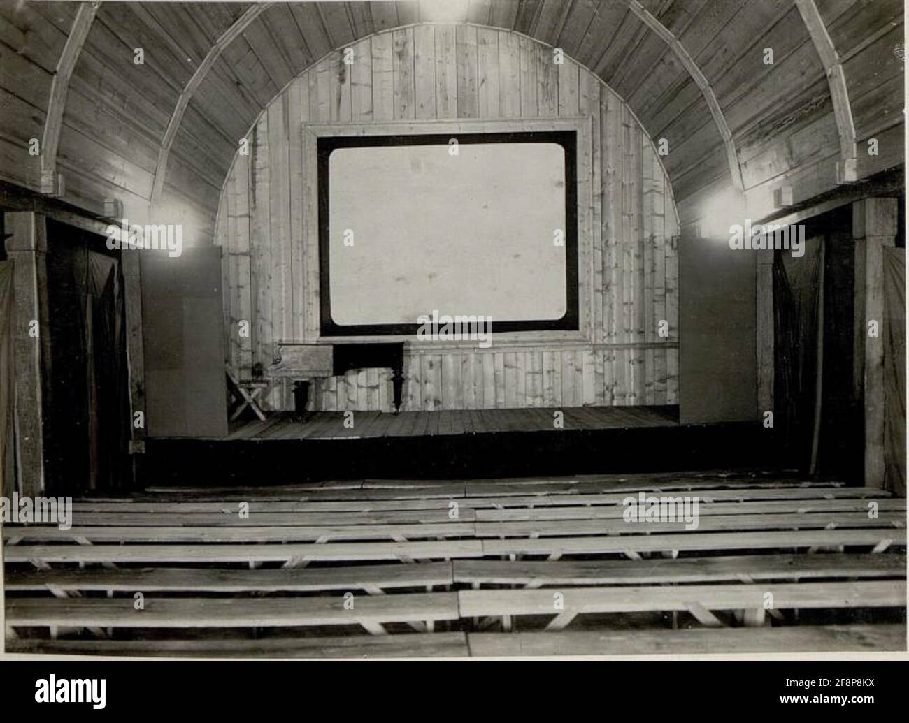 Cœur du cinéma de guerre à Pomorzany. Banque D'Images