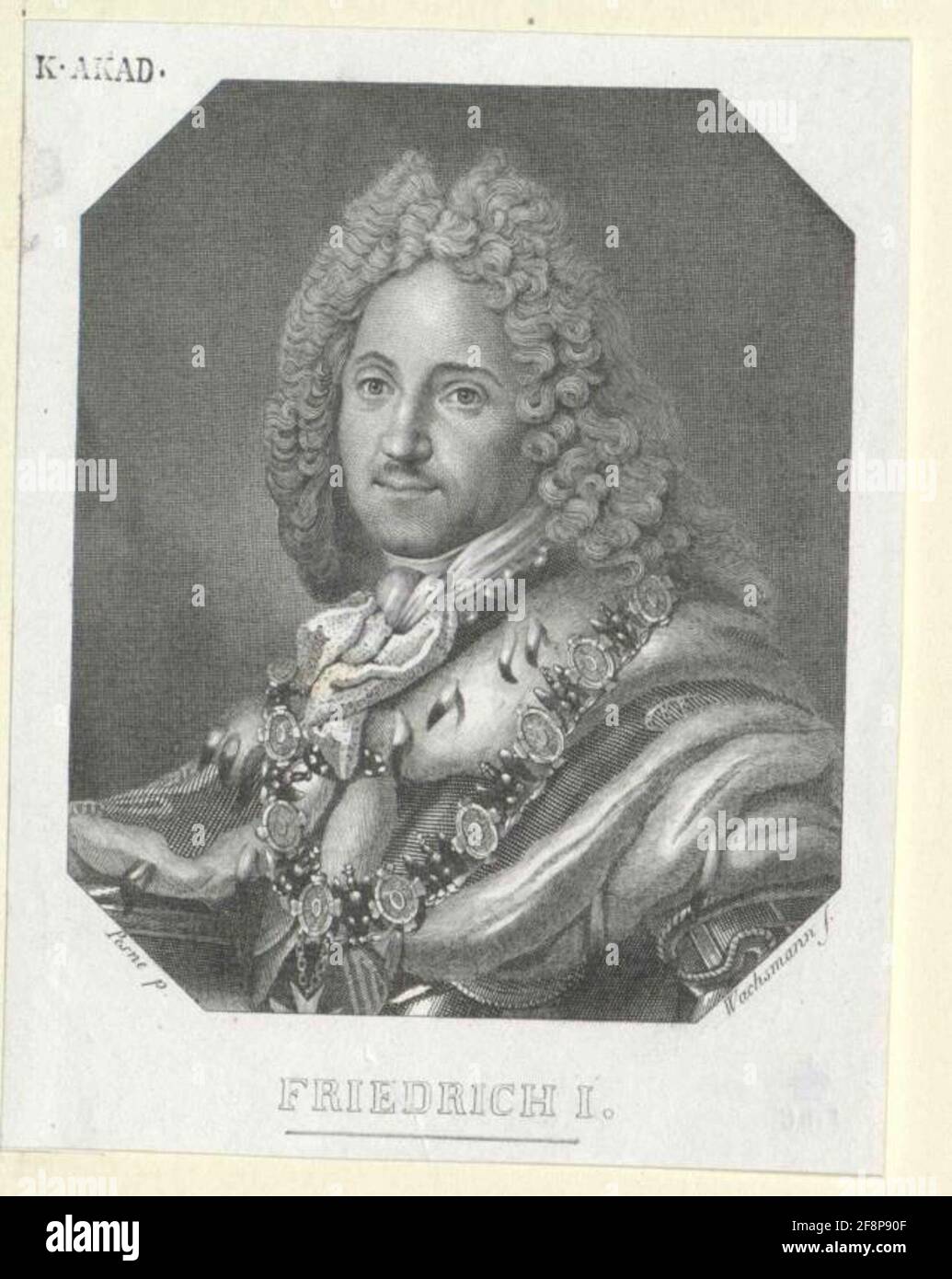 Friedrich I, roi de Prusse. Banque D'Images