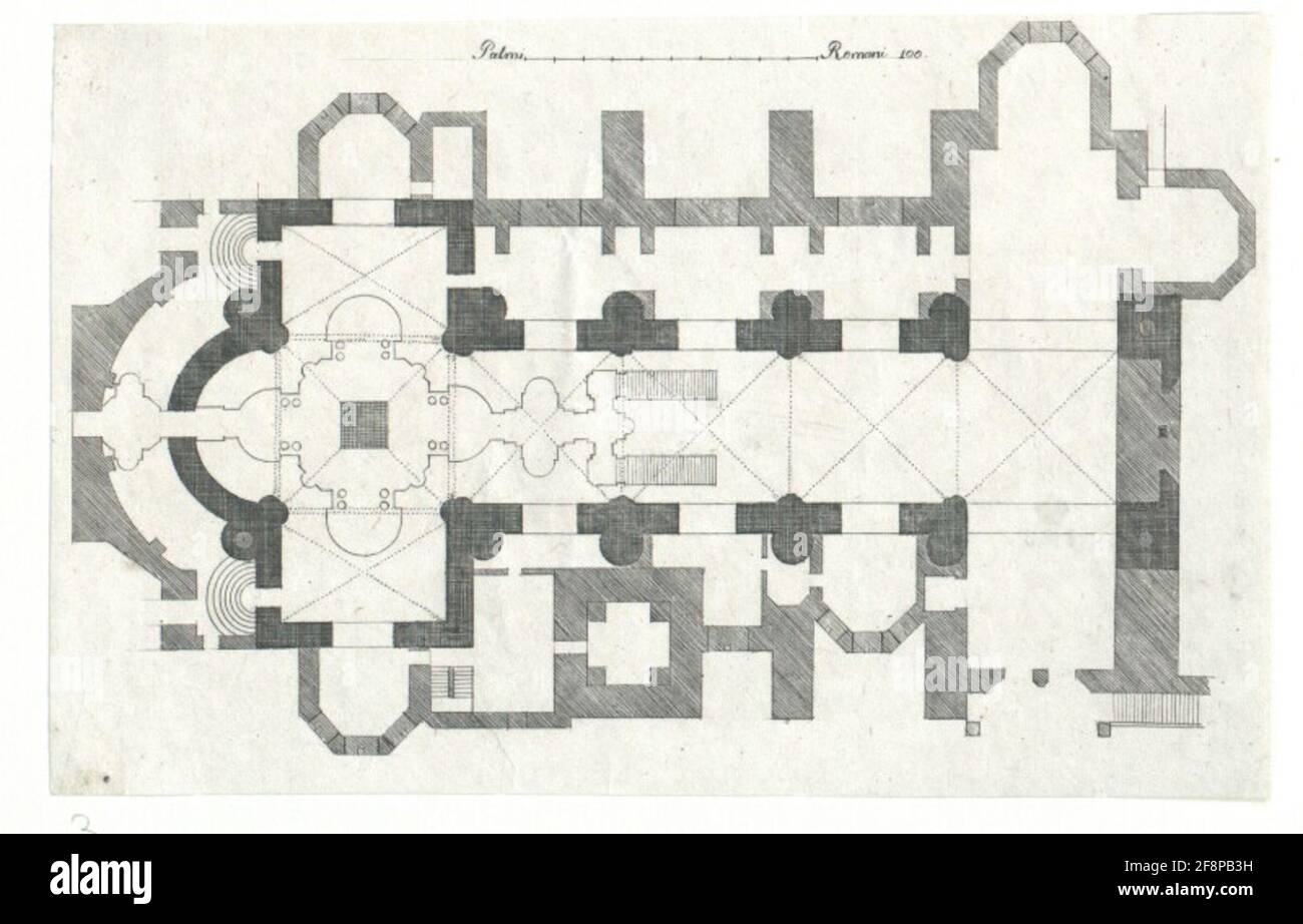 Élévation interne de la magnifique basilique patriarcale, et chapelle papale de S. Francesco d'Assise. . Banque D'Images