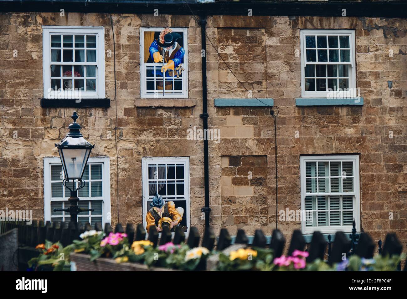 Le paysage autour de la ville de Knaresborough en hiver, au Royaume-Uni Banque D'Images