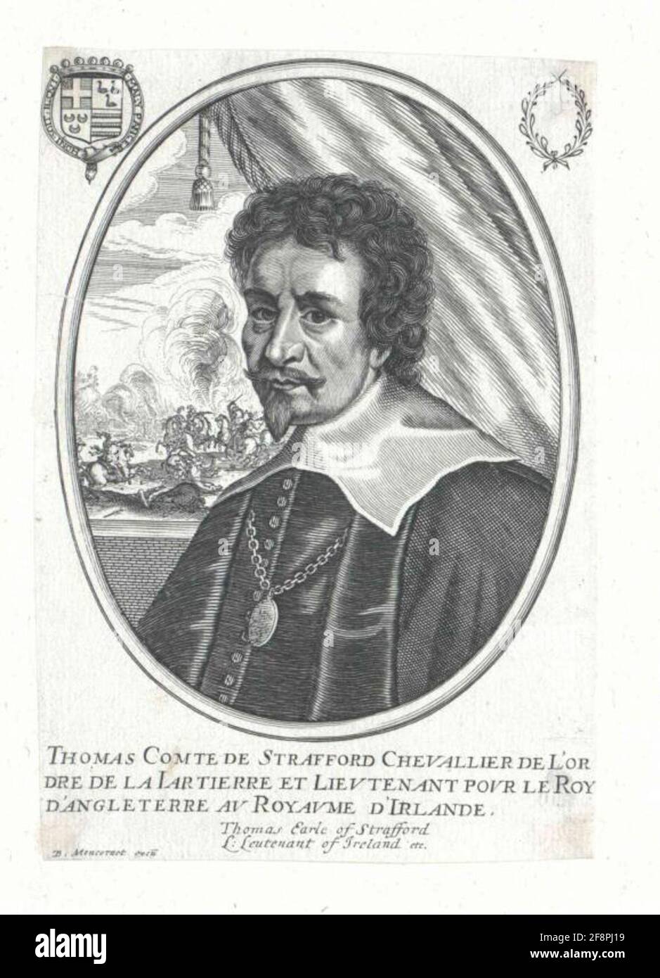 Wentworth, 1. Comte de Strafford, Thomas Stecher: Moncornet, Baltazar Banque D'Images