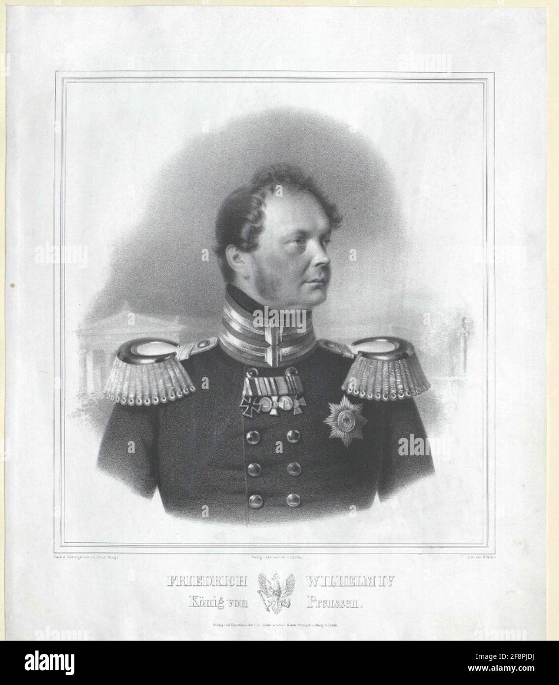 Friedrich Wilhelm IV., roi de Prusse. Banque D'Images