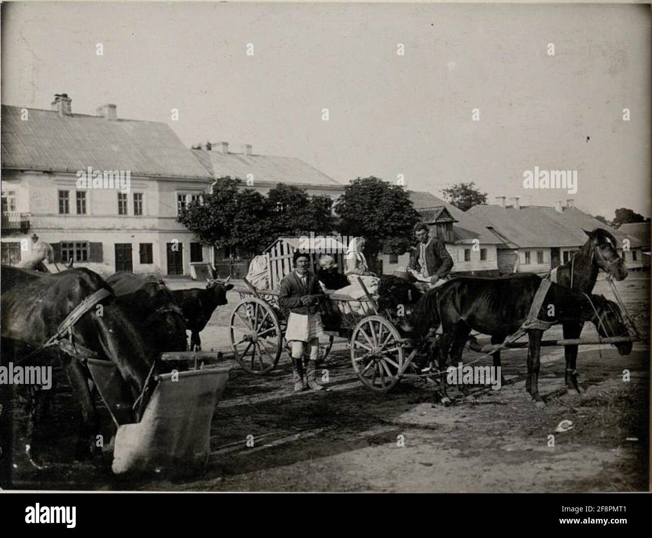 Réfugiés à Tarnogrod./ Russ.Polen / juillet 1915.. Banque D'Images