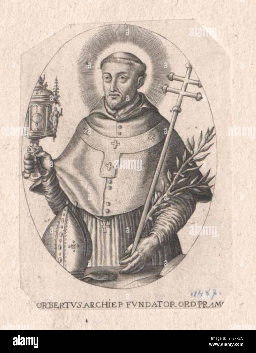 Norbert von Xanten, saint. Banque D'Images