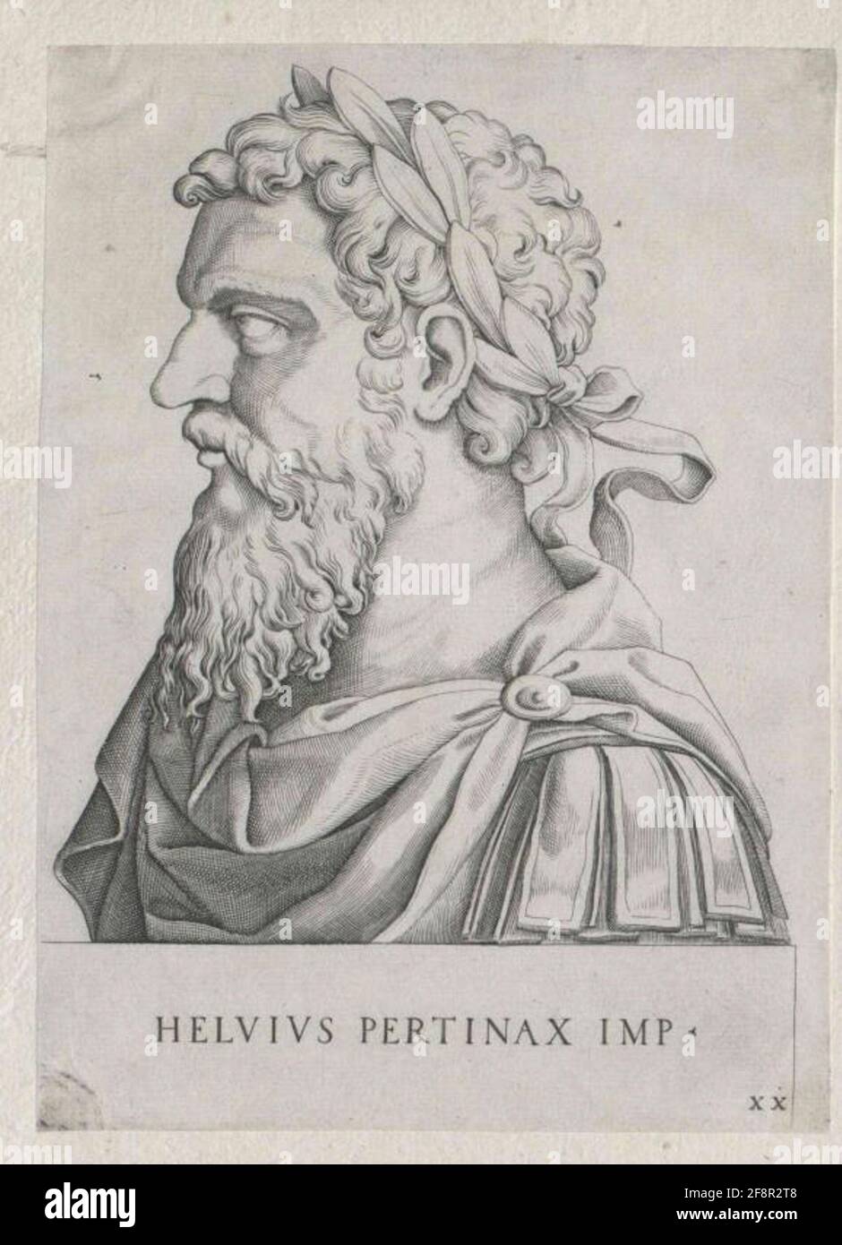 Pertinax, empereur romain. Banque D'Images