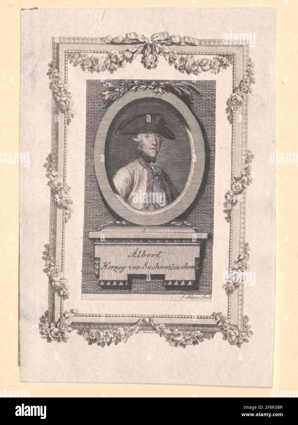 Albert, duc de Saxe Teschen. Banque D'Images