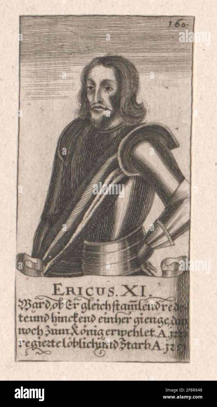 Erich Xi., roi de Suède. Banque D'Images