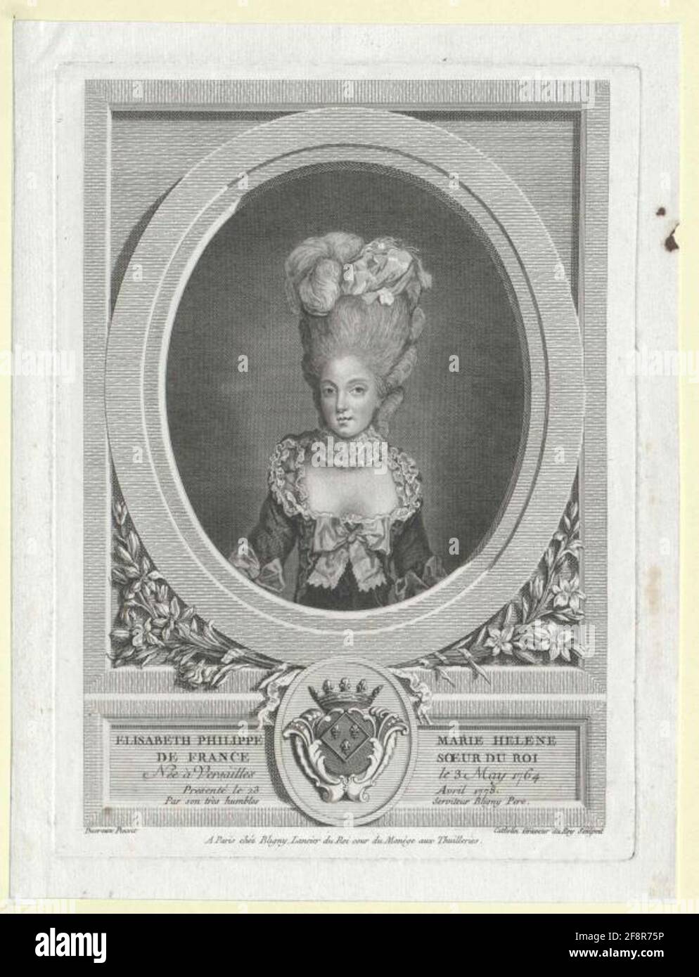 Elisabeth, Princesse de France. Banque D'Images