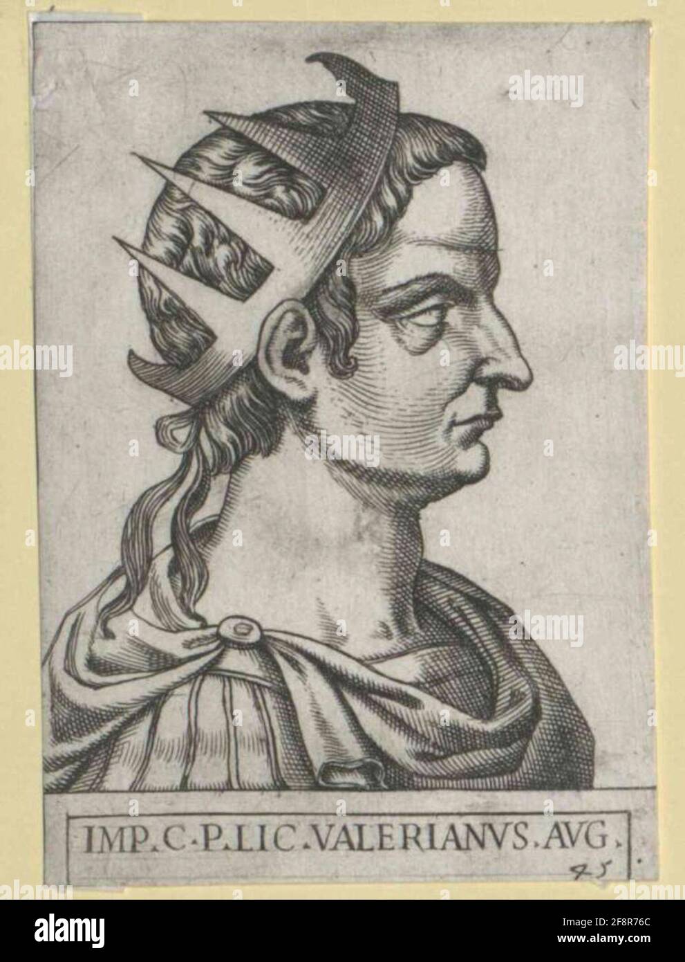 Valerianus, empereur romain. Banque D'Images