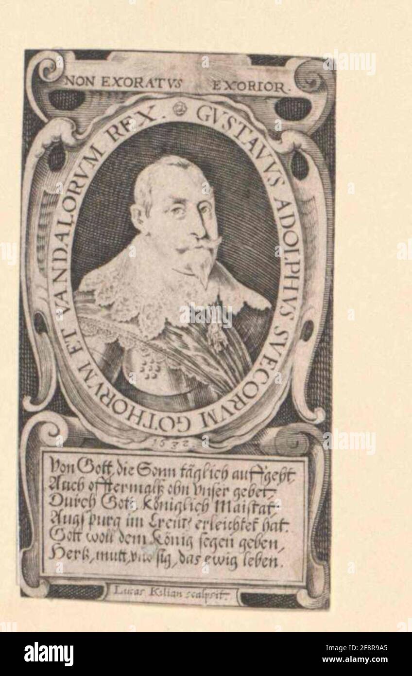 Gustav II Adolf, roi de Suède Stecher: Kilian, Lucas Banque D'Images