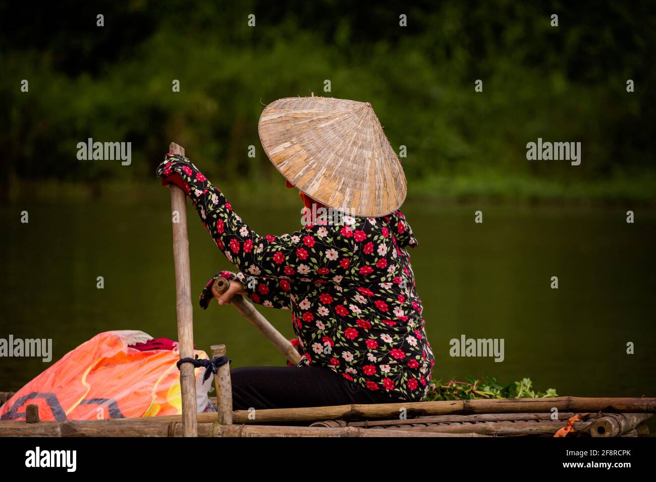 Beau paysage avec des gens dans la réserve naturelle de Van long, Tam COC,  Ninh Binh au Vietnam. Paysage rural photo du bateau pris en Asie du Sud-est  Photo Stock - Alamy