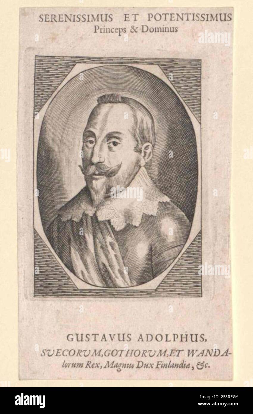 Gustav II Adolf, roi de Suède. Banque D'Images