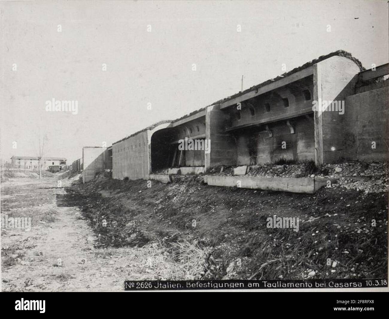 Italie. Fixations sur Tagliamento à Casarsa 10.3.18. . Banque D'Images