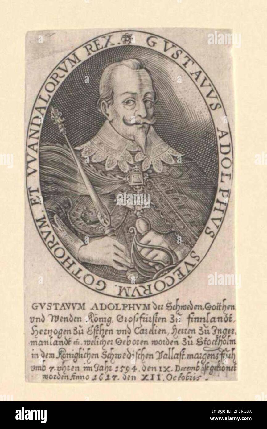 Gustav II Adolf, roi de Suède. Banque D'Images