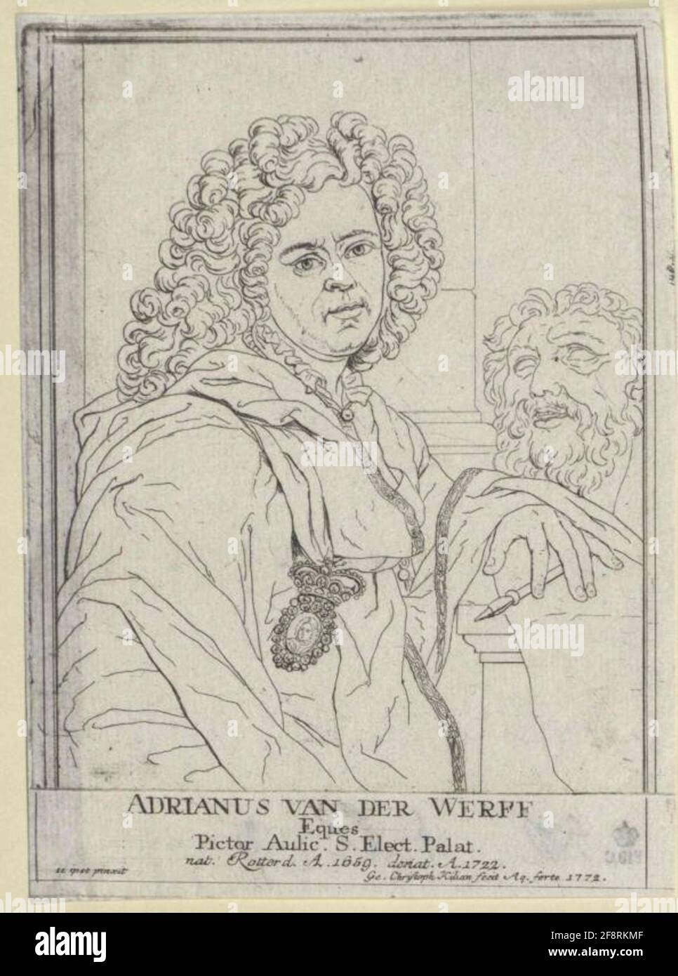 Werff, Adriaen van der Maler: Werff, Adriaen van Derstecher: Kilian, Georg Christoph Banque D'Images