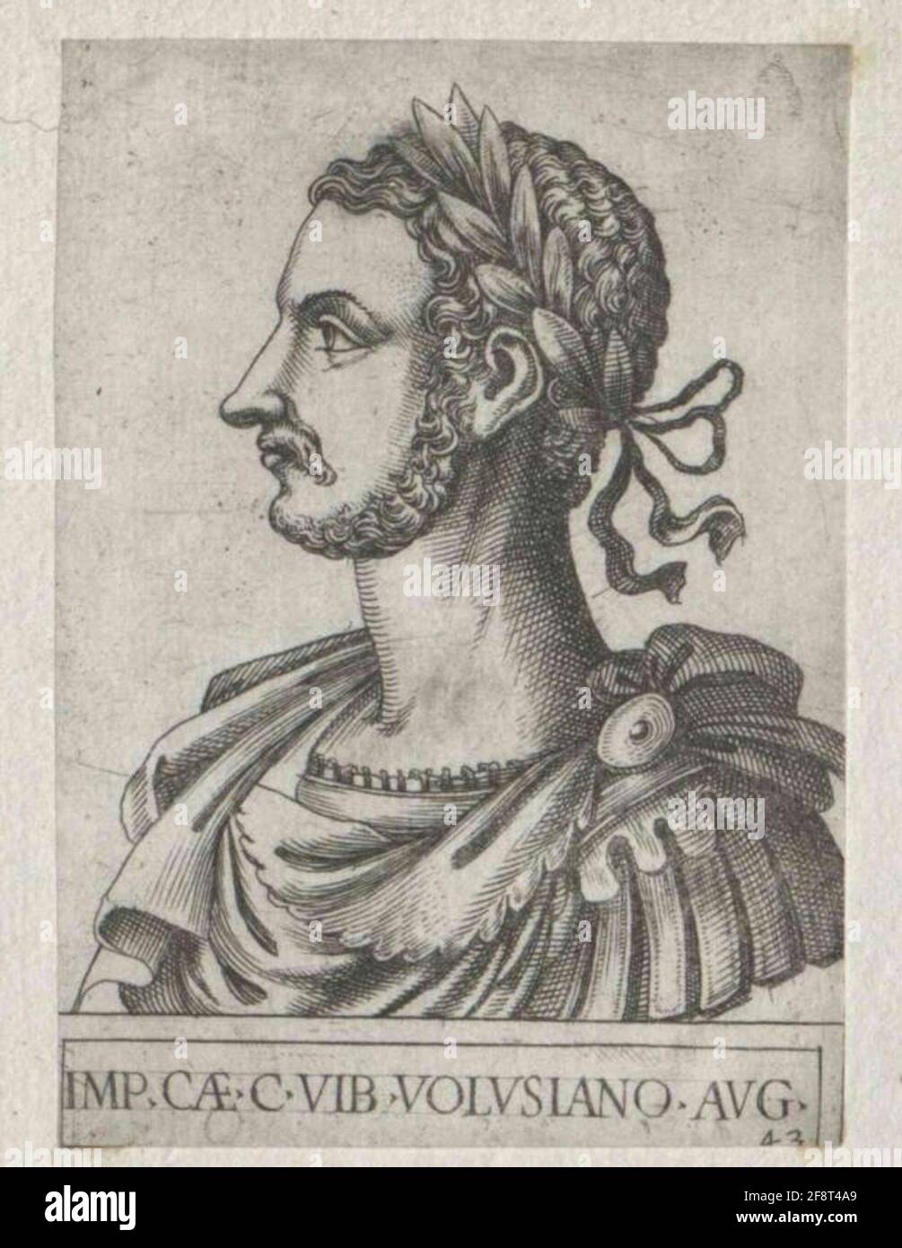 Volusianus, mitcaiser romain. Banque D'Images