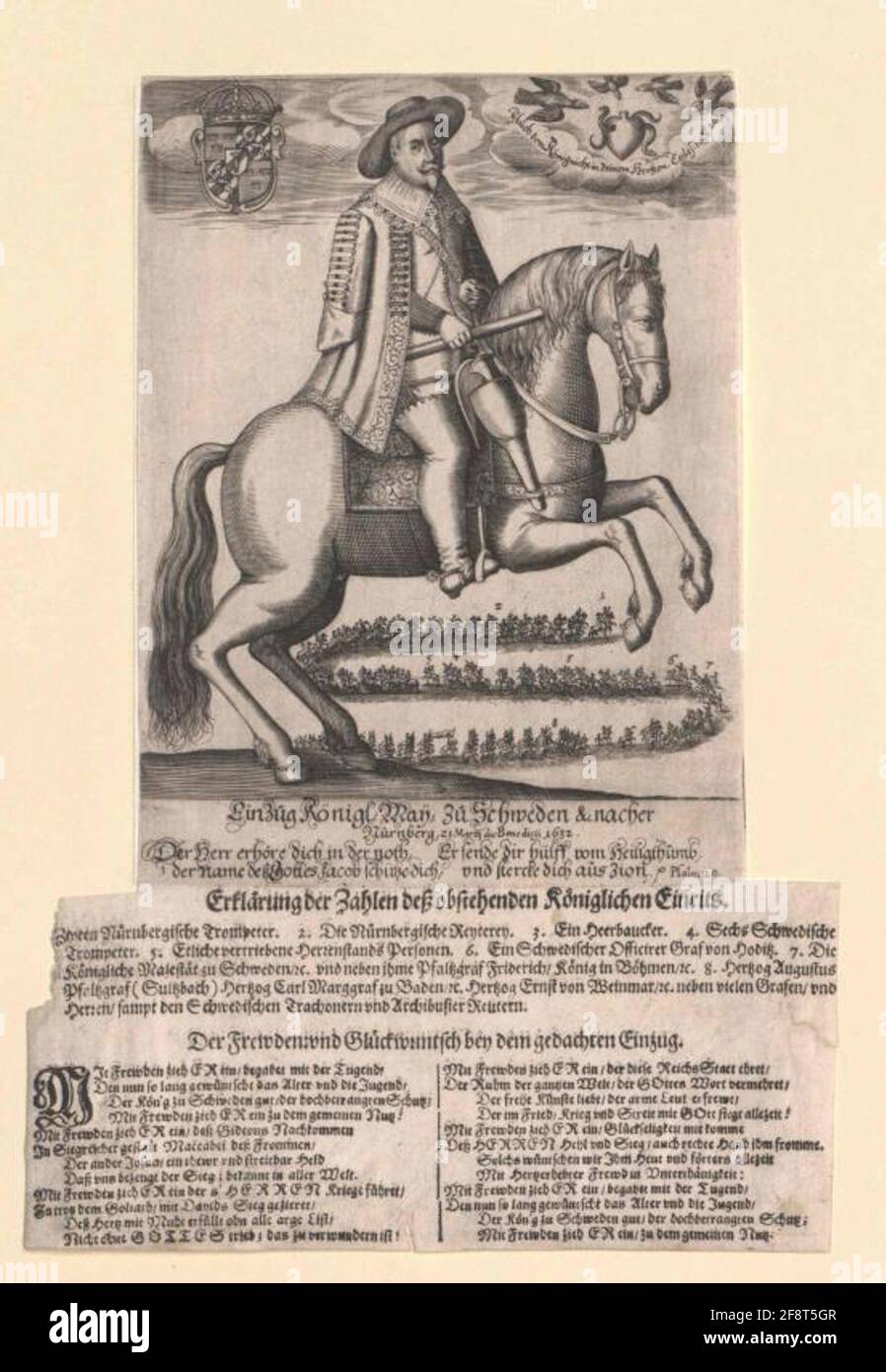 Gustav II Adolf, roi de Suède. Banque D'Images