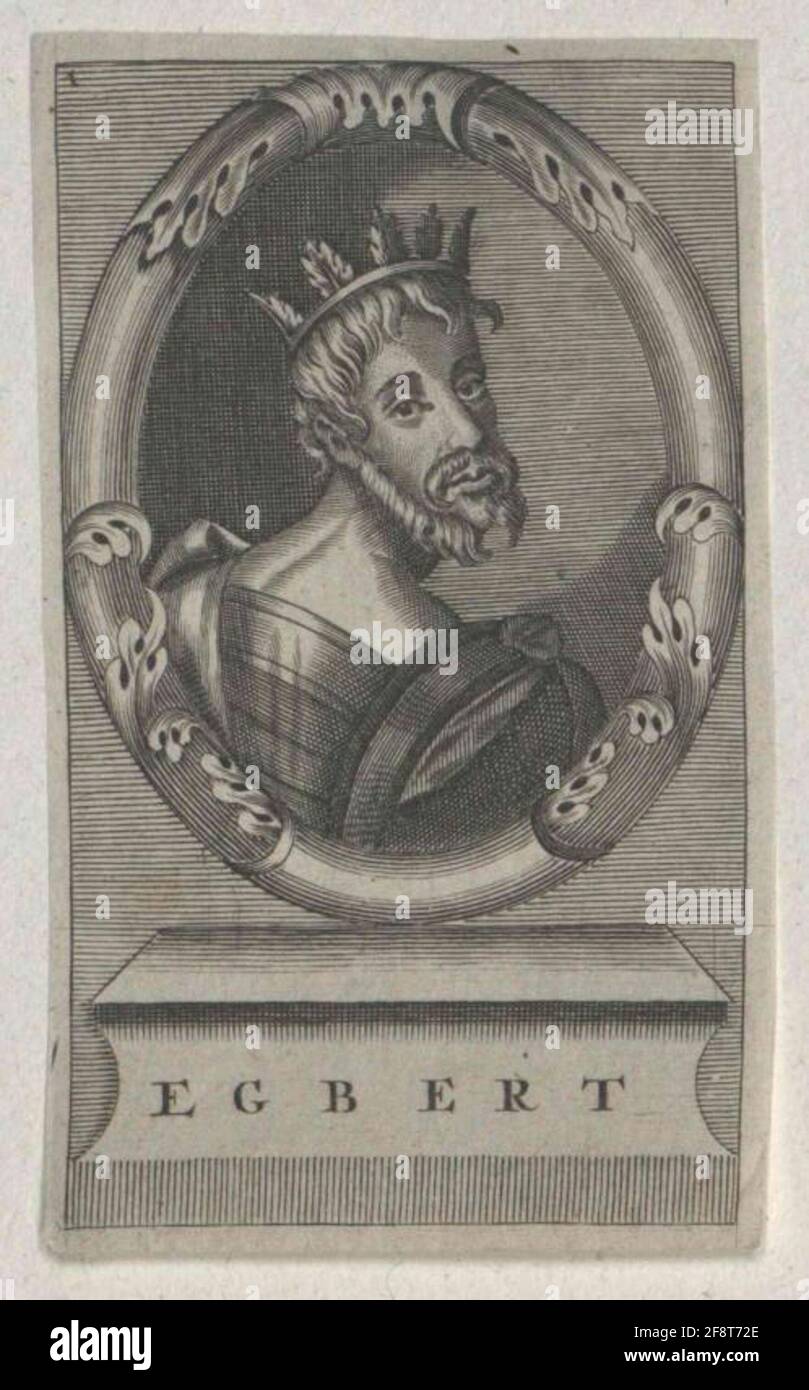 Egbert, roi d'Angleterre. Banque D'Images