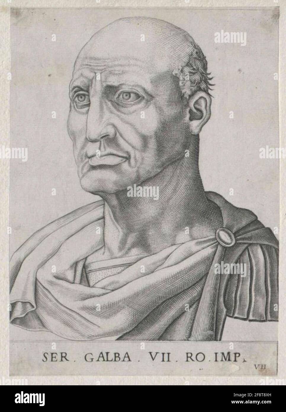 Galba, empereur romain. Banque D'Images
