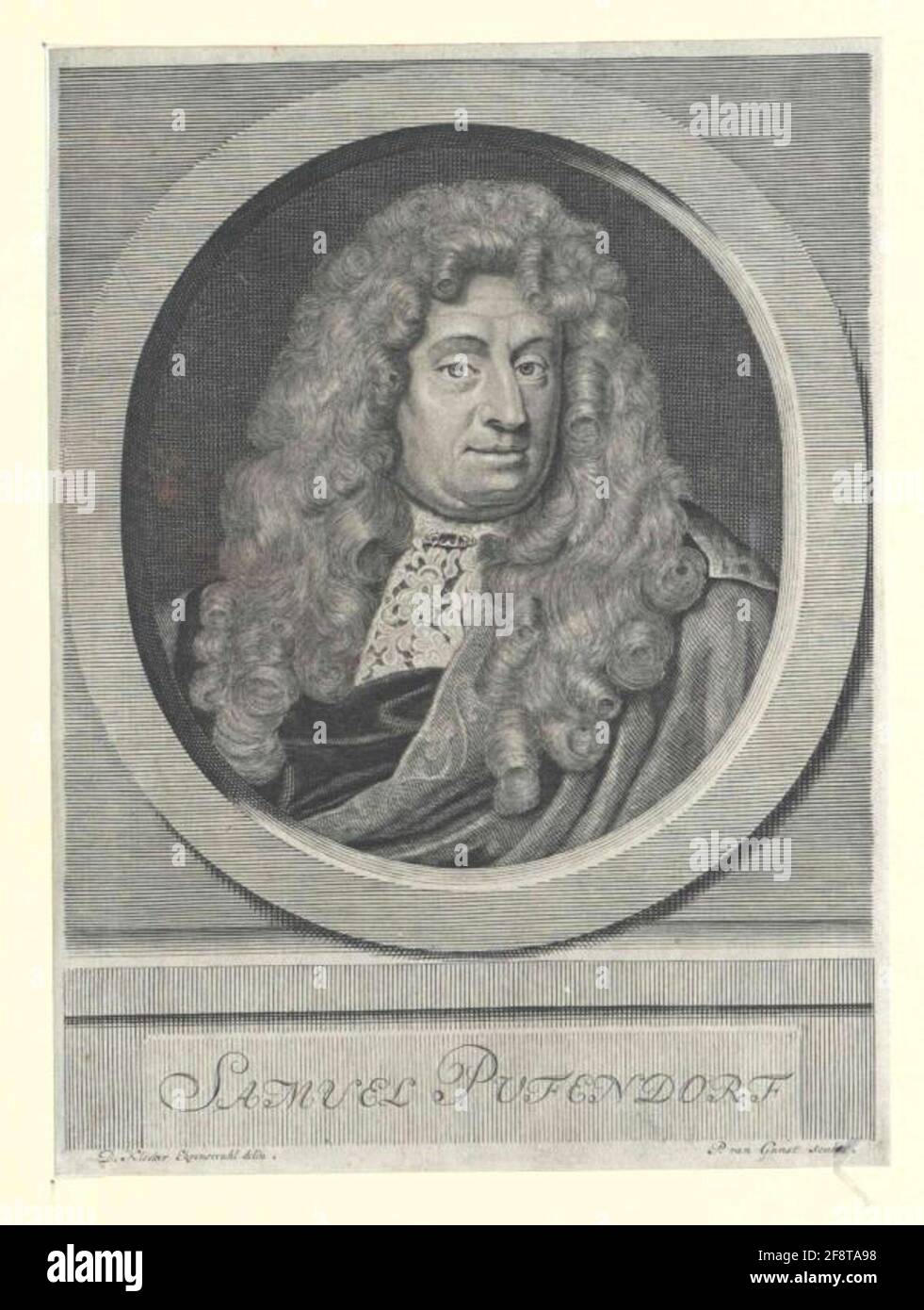 Pufendorf, Samuel Freiherr von Stecher: Gunst, Pieter Stevens Vanzichner: Rayon d'honneur, David Klockerdatierung: 1674/1731 Banque D'Images