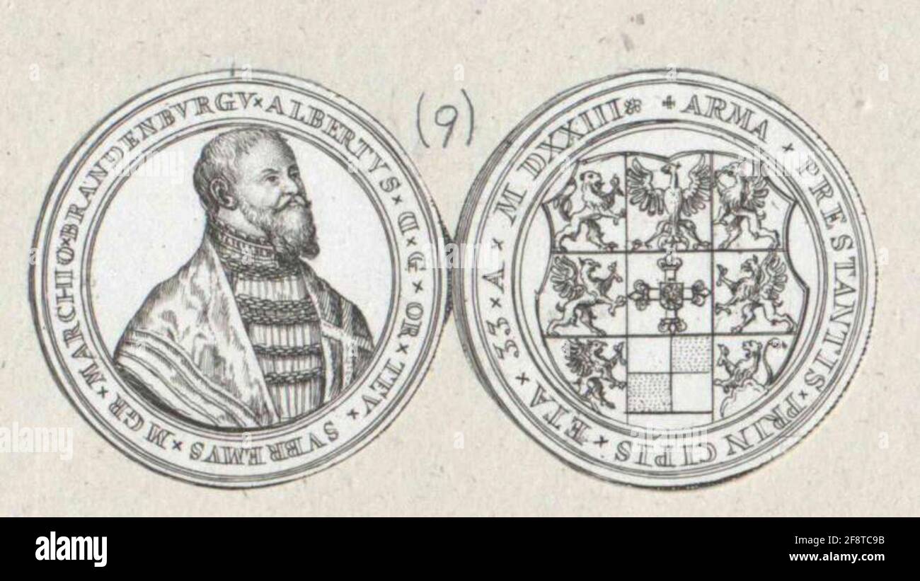 Albrecht, Markgraf von Brandenburg Duc de Prusse. Banque D'Images