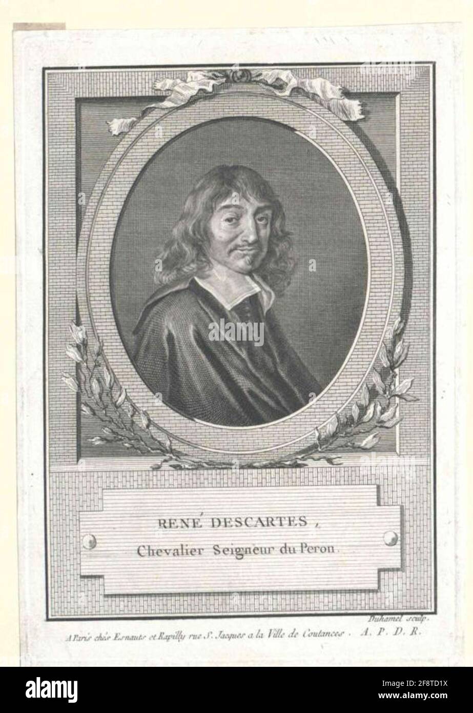 Descartes, René Stecher: Duhamel, A. B. Verlag: Esnautes et Rapilly Dating: 1777/1784 Edition: Paris Banque D'Images