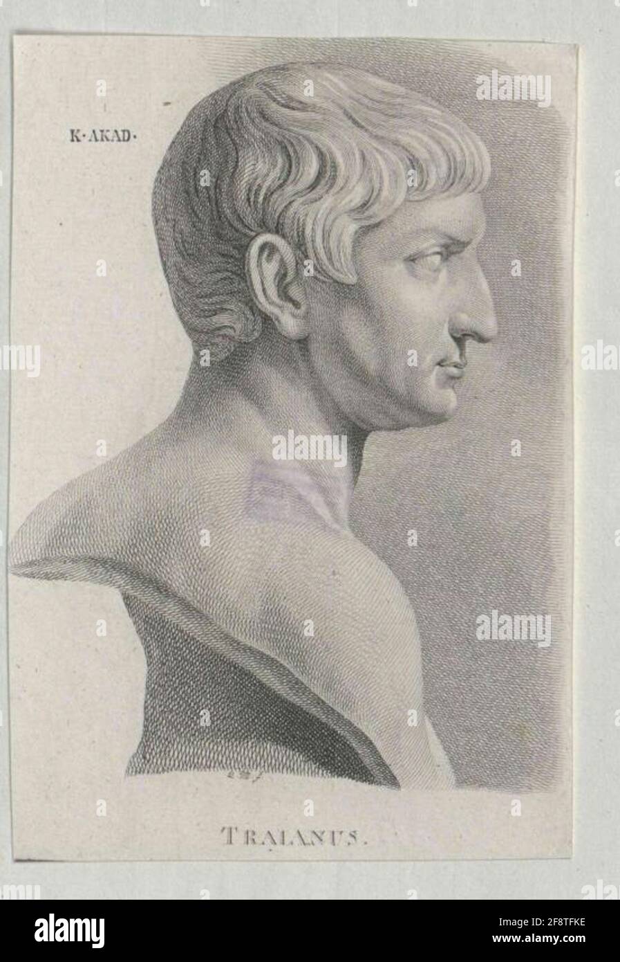 Trajan, empereur romain. Banque D'Images