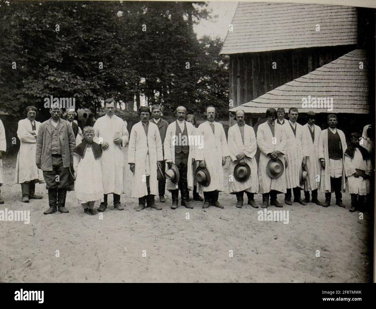 Types folkloriques à Dobropol. Juillet 1915. Banque D'Images