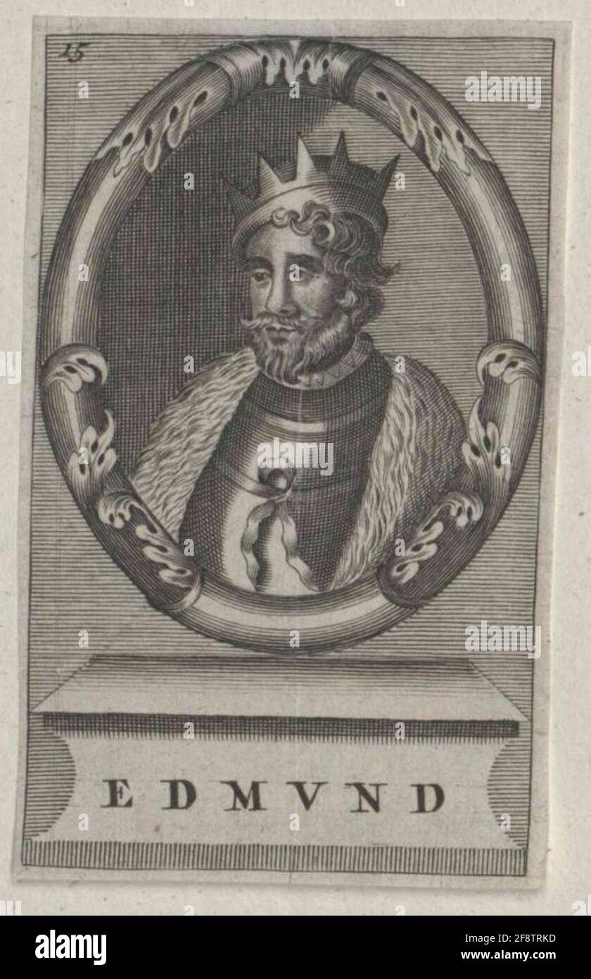 Edmund I., roi d'Angleterre. Banque D'Images
