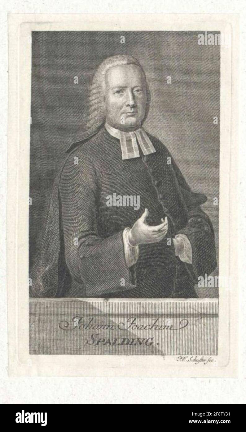 Spalding, Johann Joachim Stecher: Schuster, J. F. Banque D'Images