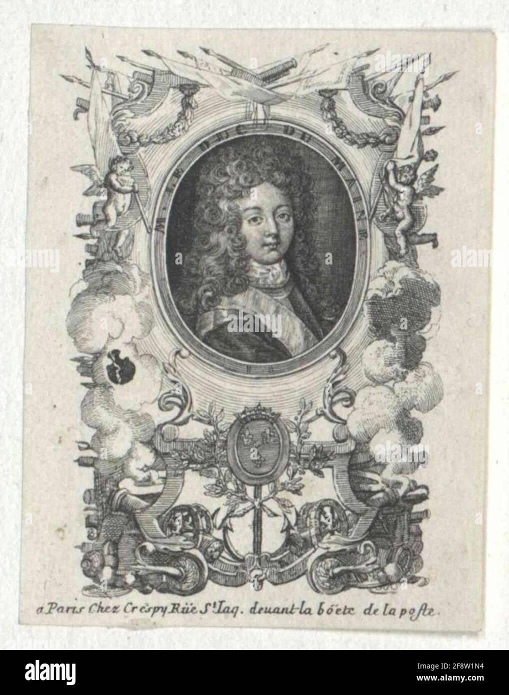 Bourbon, duc du Maine, Louis I. Auguste de. Banque D'Images