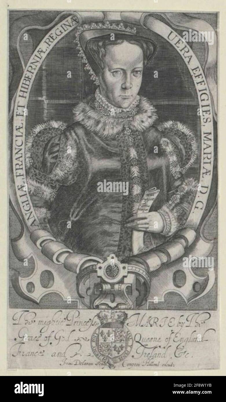 Maria I, Reine d'Angleterre. Banque D'Images