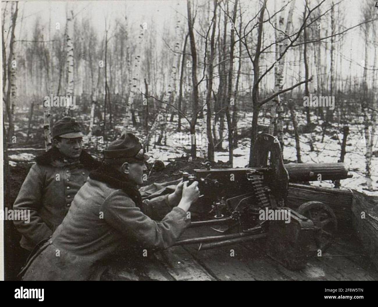 Russ.762mm Maxim.Maschgewehr . Banque D'Images