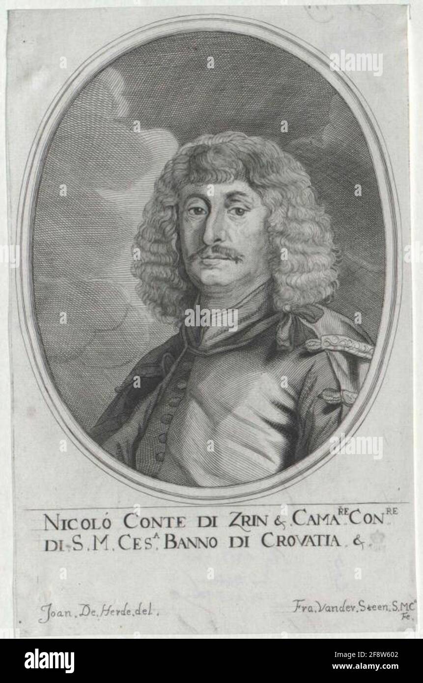 ZRINY, Nikolaus Drap Drail: HACQUE, Johan Baptist Gocines: Hard Thes, JAN YOUNOLICH: Stone, Franciscus Van Devalusport: Who Banque D'Images