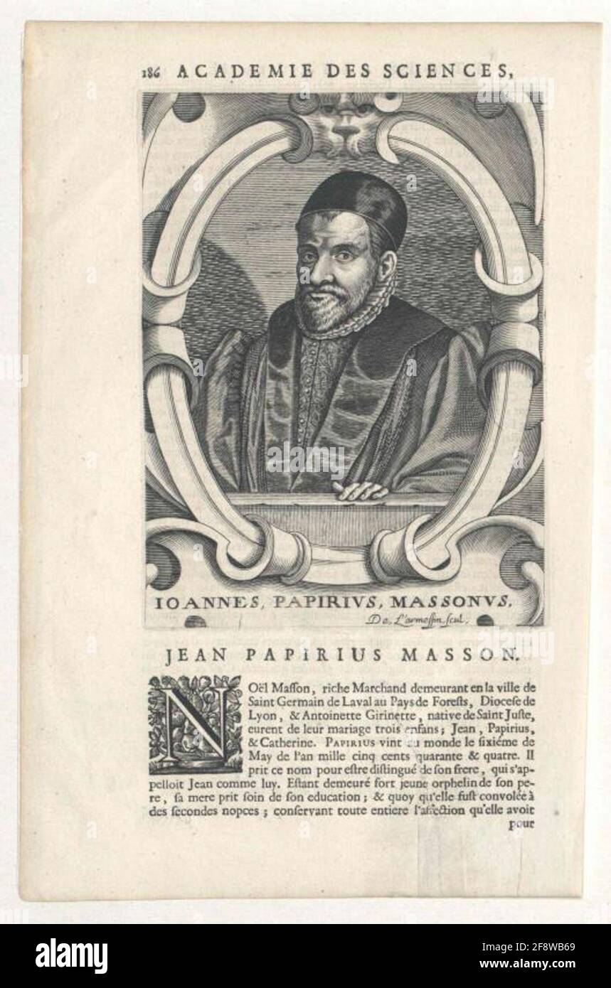 Masson, Jean Papirius . Banque D'Images