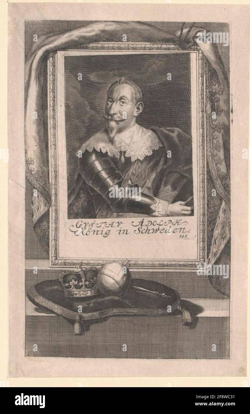 Gustav II Adolf, roi de Suède 1651/1800 Banque D'Images