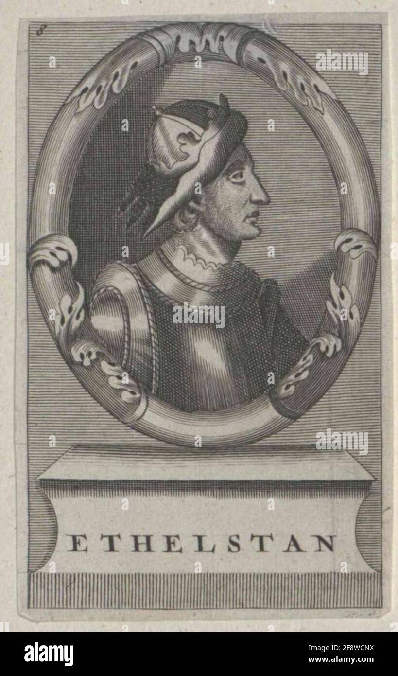 Aethelstan, roi d'Angleterre. Banque D'Images