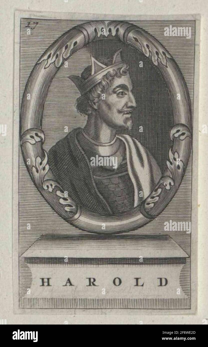 Harald, roi d'Angleterre. Banque D'Images