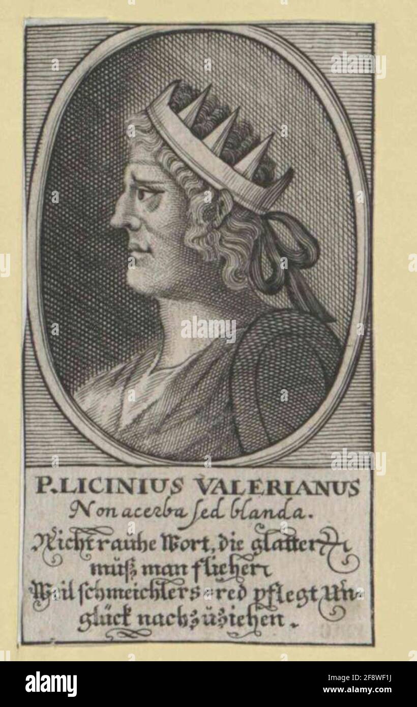 Valerianus, empereur romain. Banque D'Images