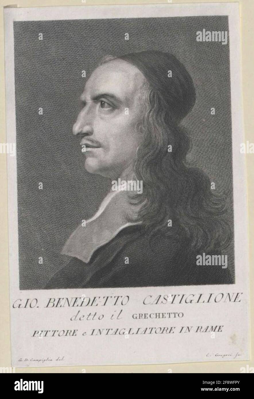 Castiglione, Giovanni Benedetto. Banque D'Images