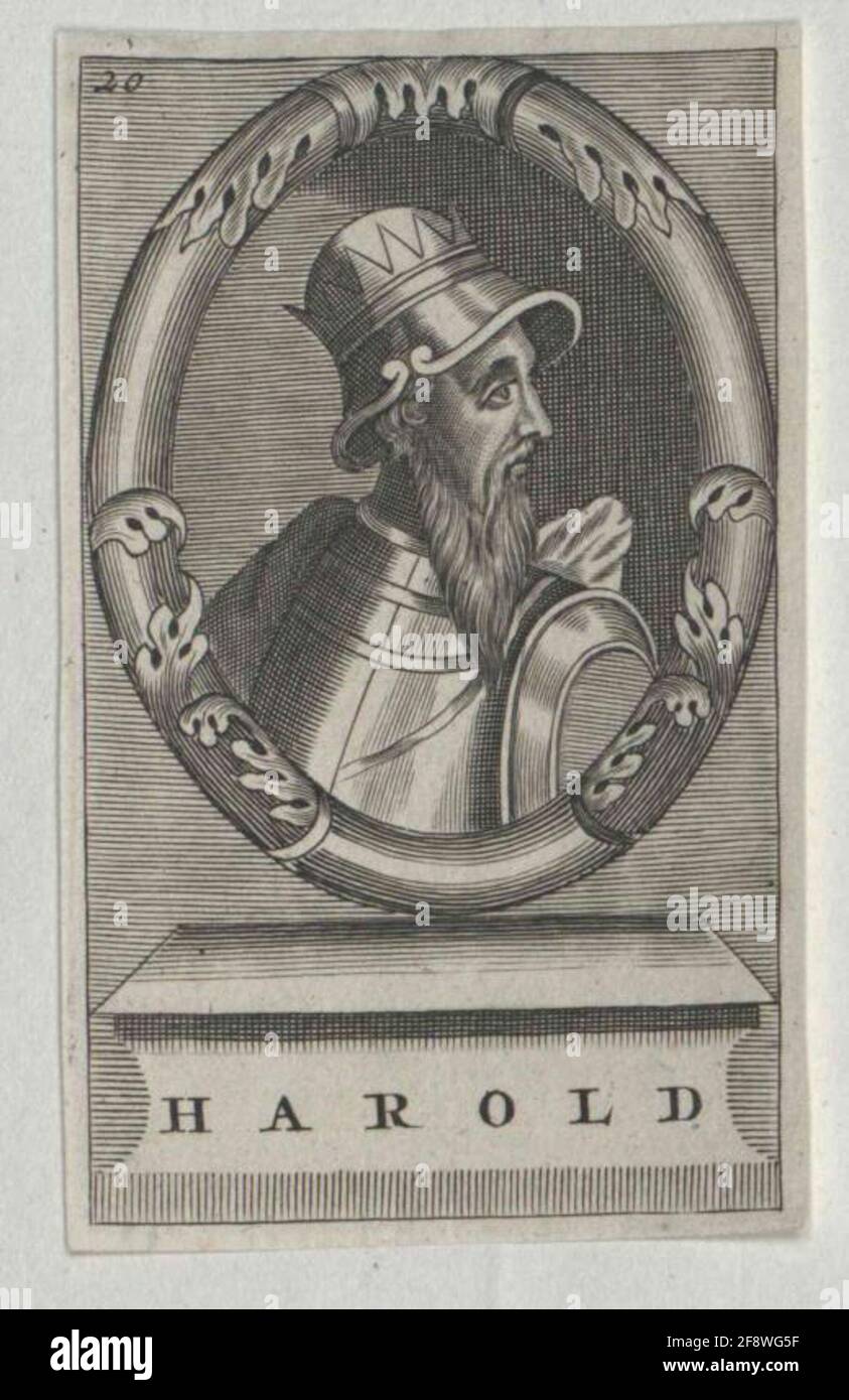 Harald, roi d'Angleterre. Banque D'Images