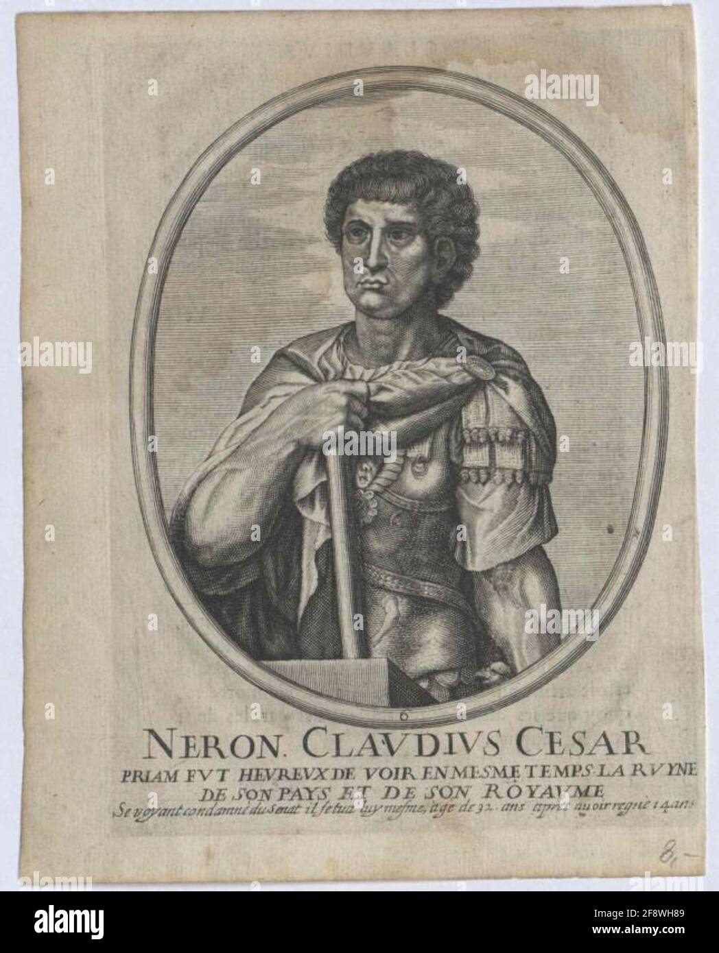 Néron, empereur romain. Banque D'Images