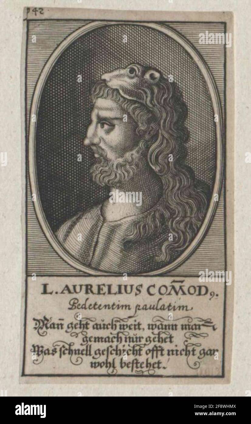Commodus, empereur romain. Banque D'Images