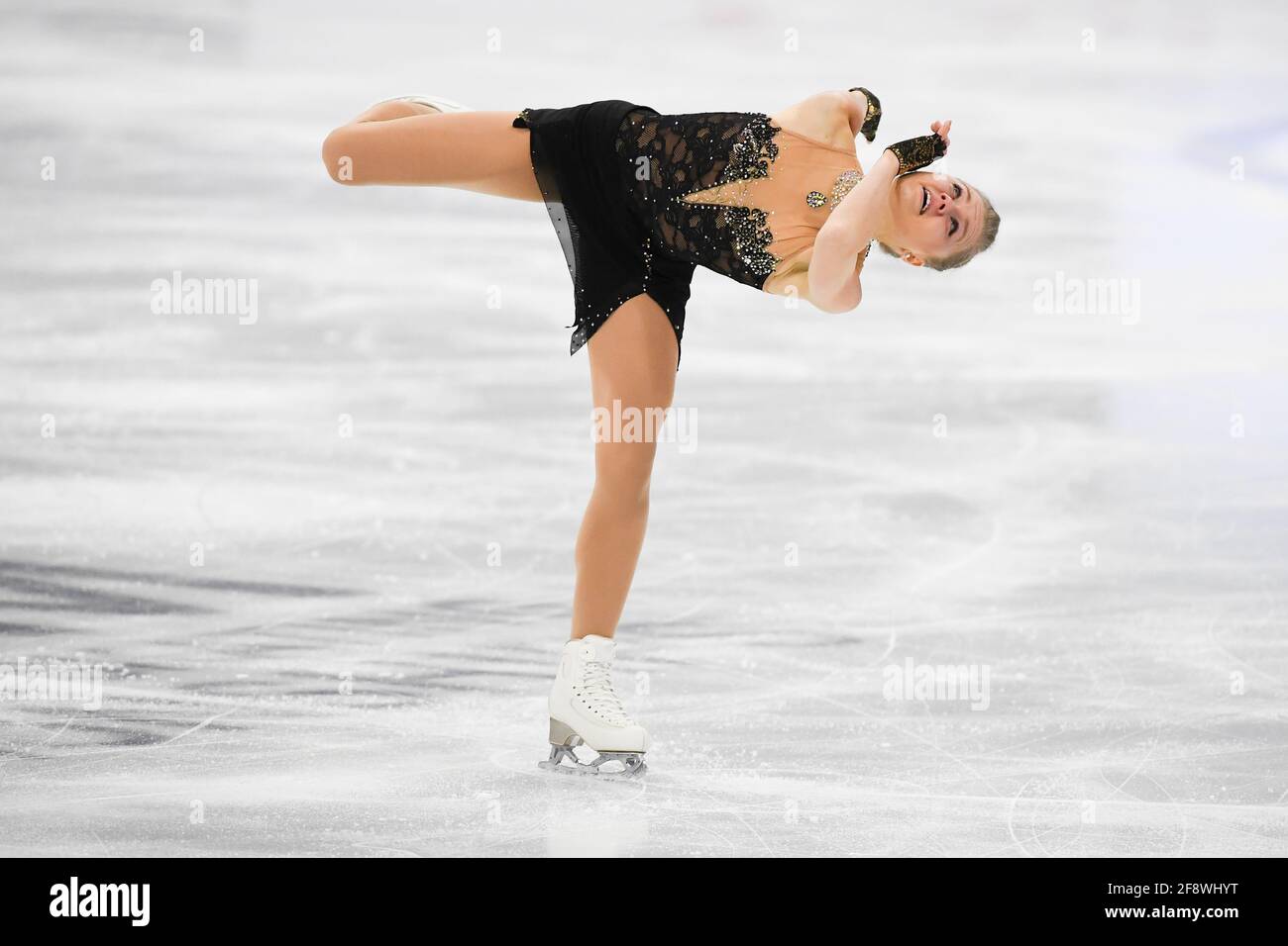DASA GRM SLO, pendant le programme Ladies Short aux Championnats du monde de patinage artistique 2021 de l'UIP au Globe Ericsson, le 24 mars 2021 à Stockholm, Suède. (Photo de Raniero Corbelletti/AFLO) Banque D'Images